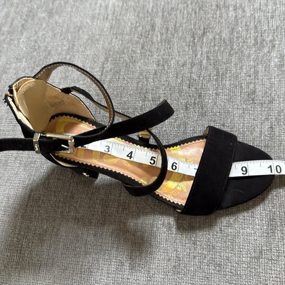 Sam Edelman Womens Black Strappy Block Heel Sandals Size 8.5M Chic Dressy Shoes - Picture 10 of 11